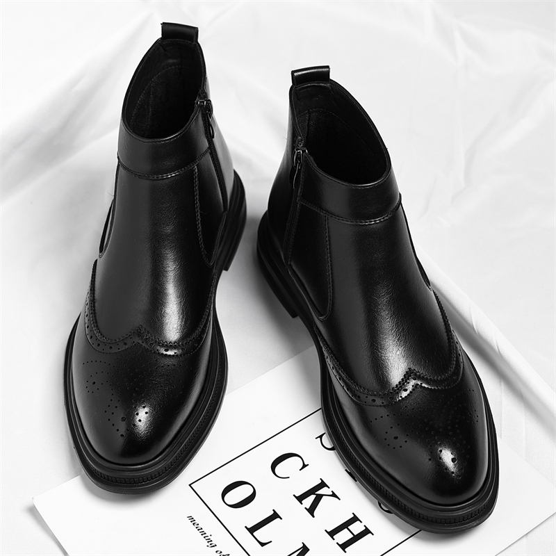 Men Formal Wear With Boots - Осень-зима, мужские деловые высокие ботинки на