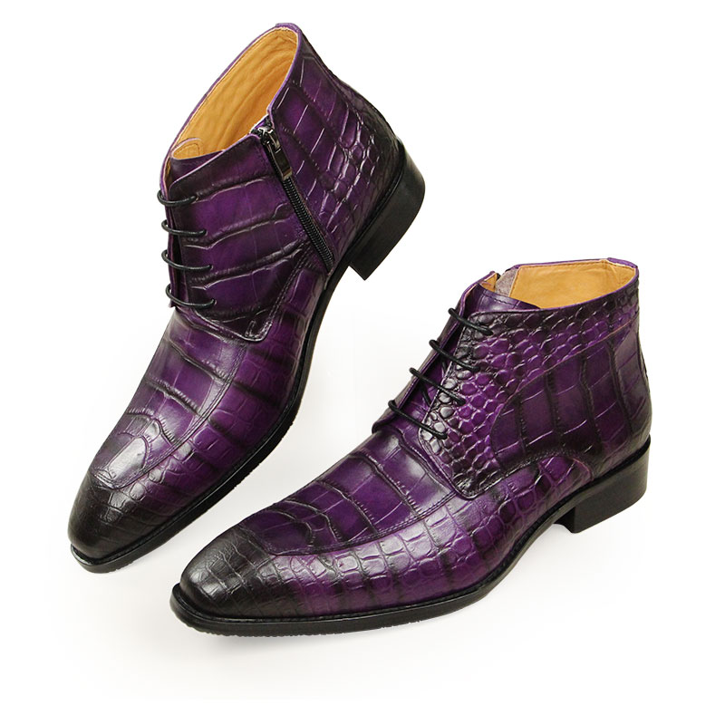 Men Formal Wear With Boots - Ботильоны мужские из натуральной воловьей кожи,