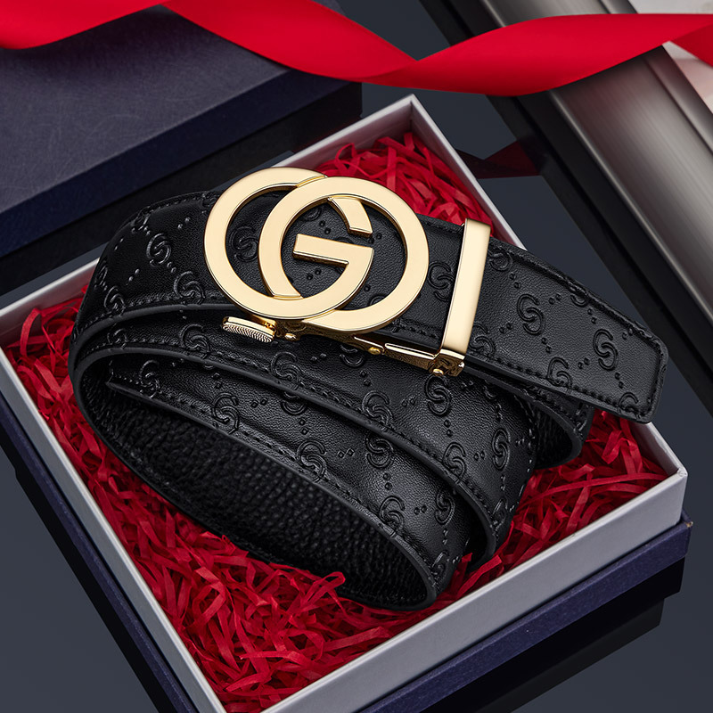 Formal Belt Leather Thin - Новый тонкий деловой мужской ремень 34