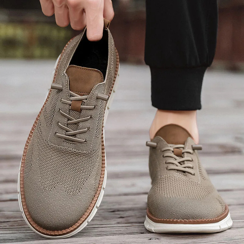 Men Formal Wear Shoes - Мужская повседневная обувь, классические дышащие броги