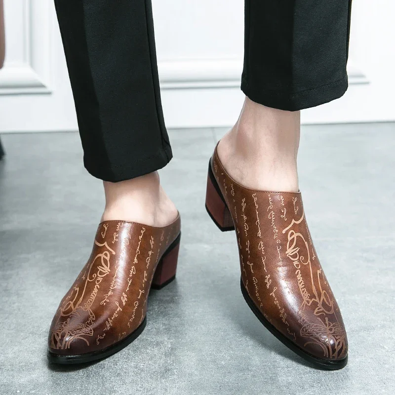 Men Formal Wear Shoes - Мужские лоферы на каблуке 4 см,
