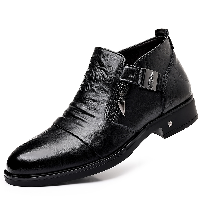 Men Formal Wear With Boots - Мужские модельные туфли на молнии в