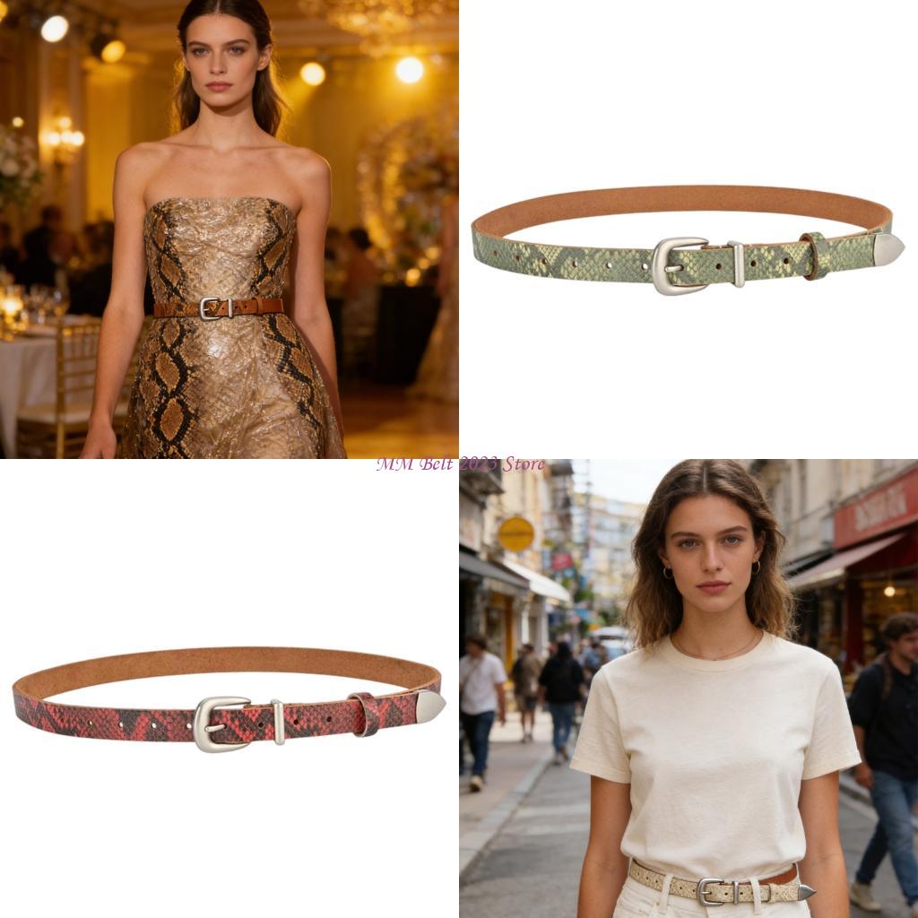 Formal Belt Leather Thin - 49ME модный тонкий пояс для женщин