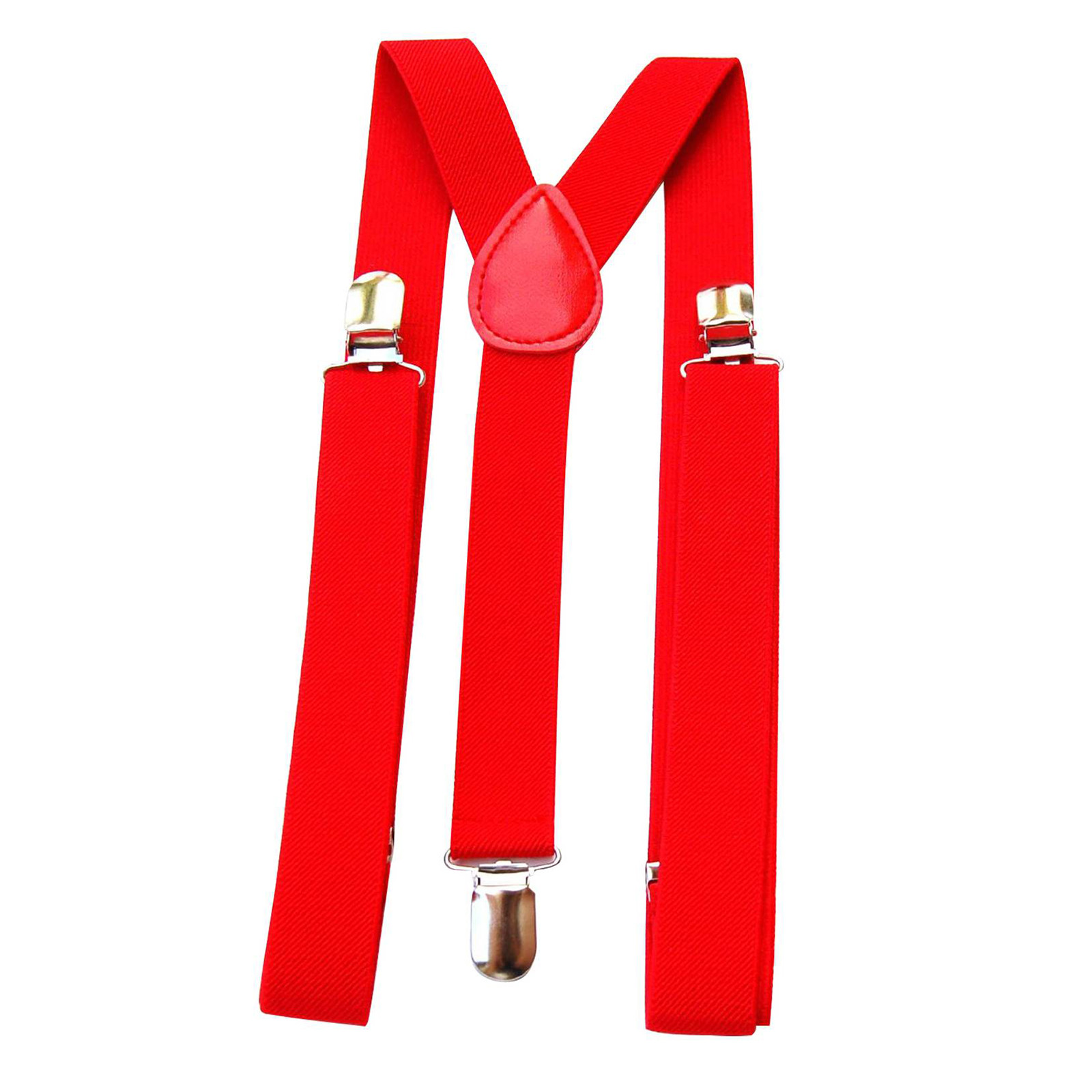 Men'S Formal Wear With Suspenders - Красные регулируемые подтяжки и галстук-бабочка для