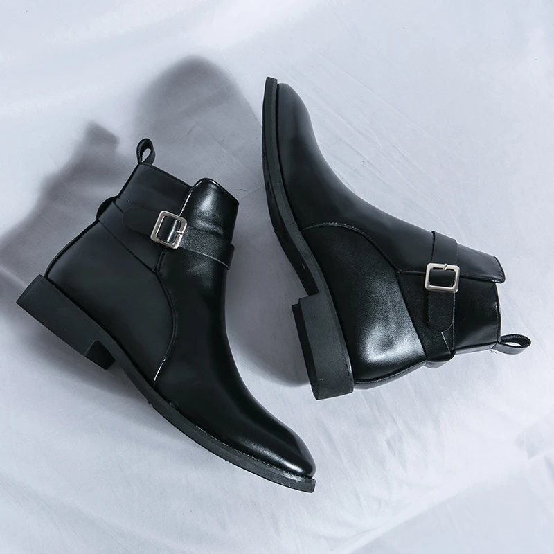 Модельер Мужские кожаные ботин – обзор и цена Men Formal Wear With Boots