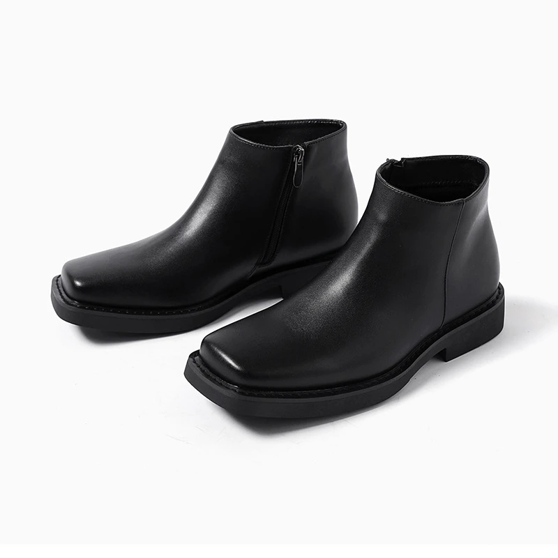 Черная новая модная мужская по – обзор и цена Men Formal Wear With Boots