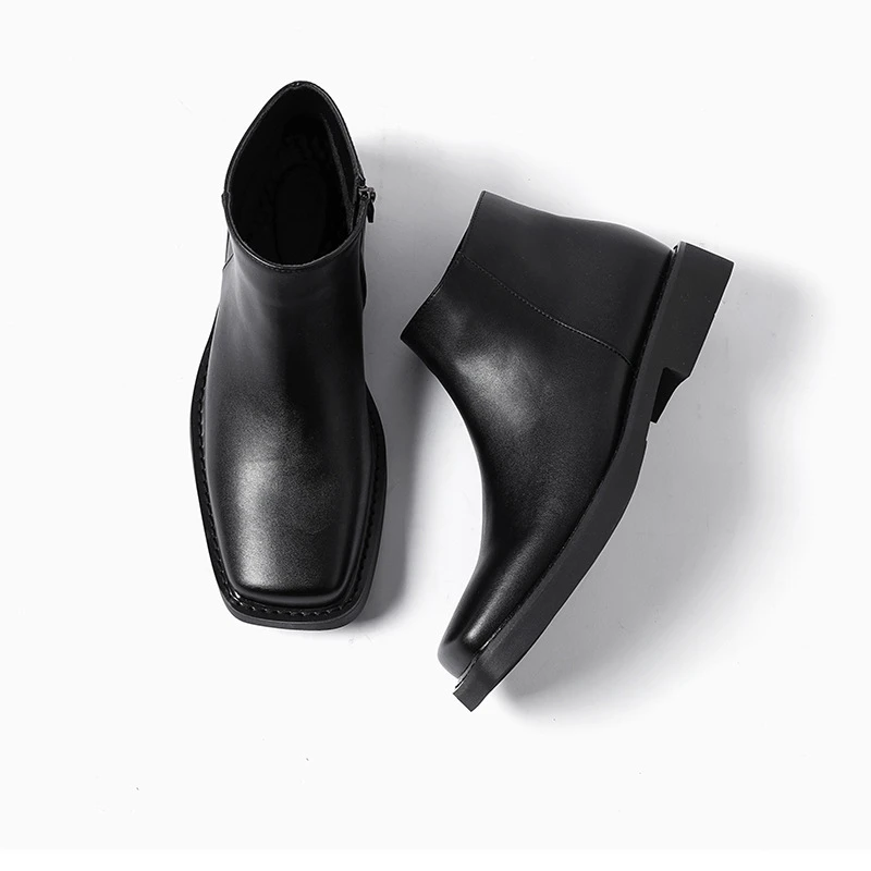 Черная новая модная мужская по – обзор и цена Men Formal Wear With Boots