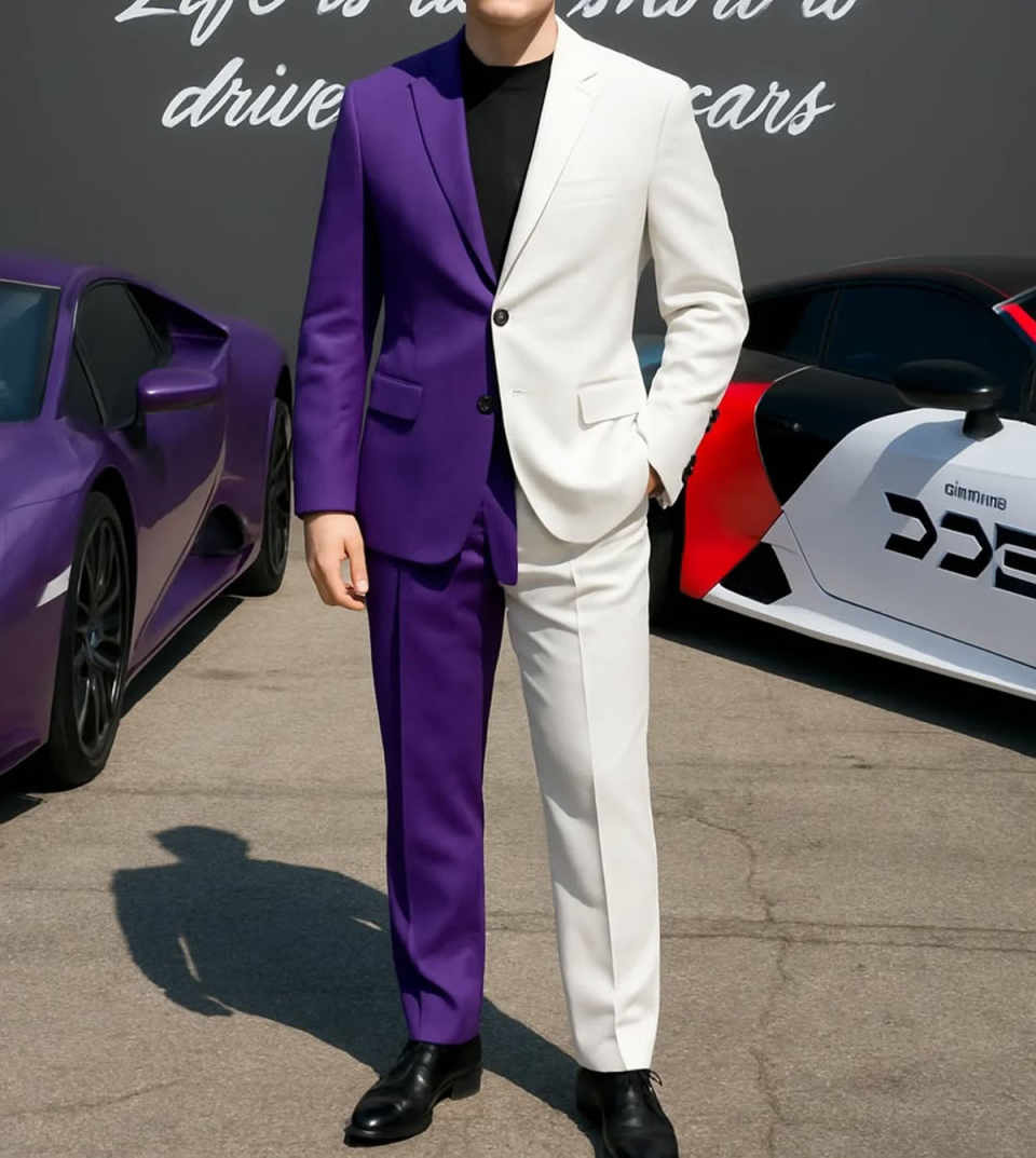 Формальные деловые мужские смо – обзор и цена Men Formal Wear Purple