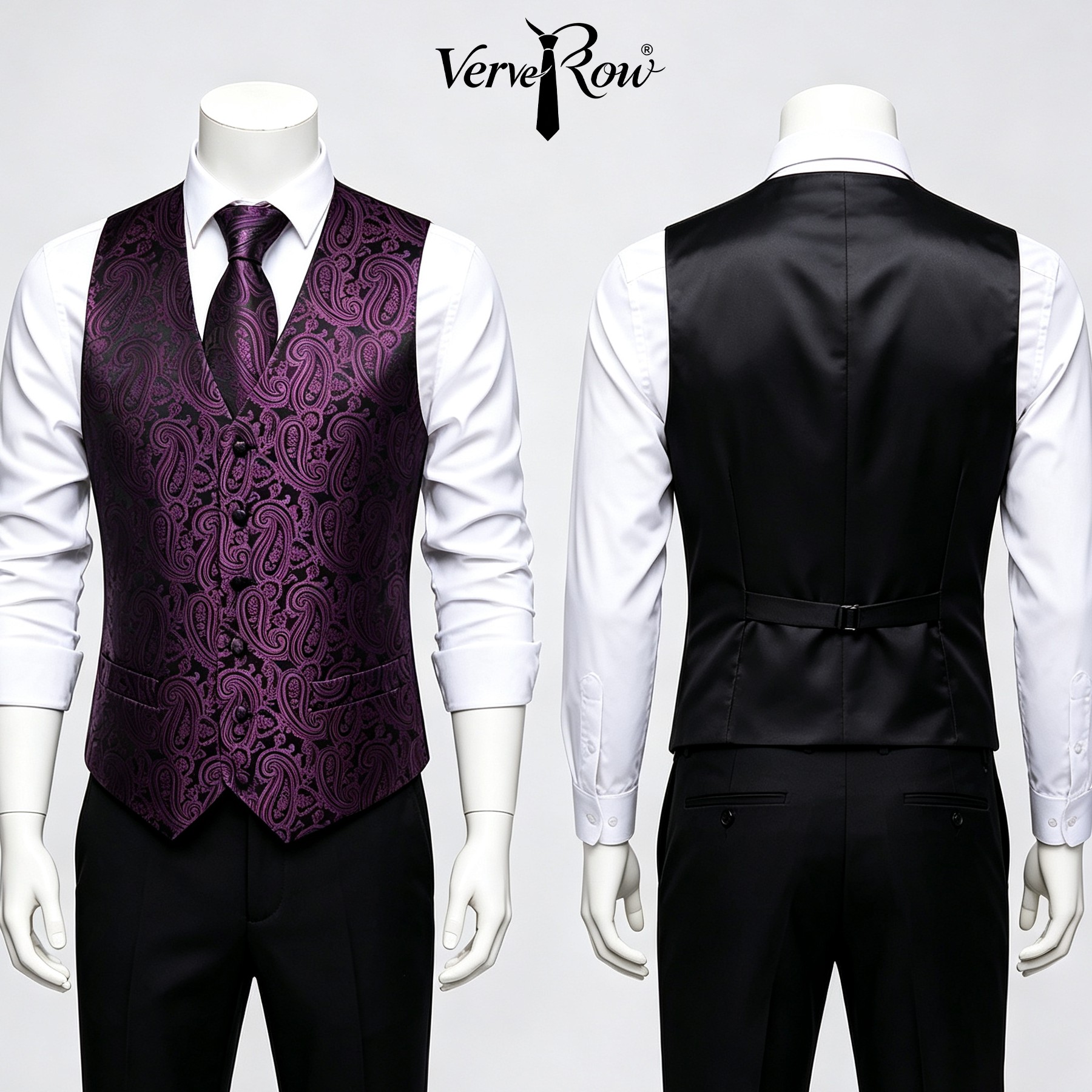 Мужской фиолетовый галстук и п – обзор и цена Men Formal Wear Purple