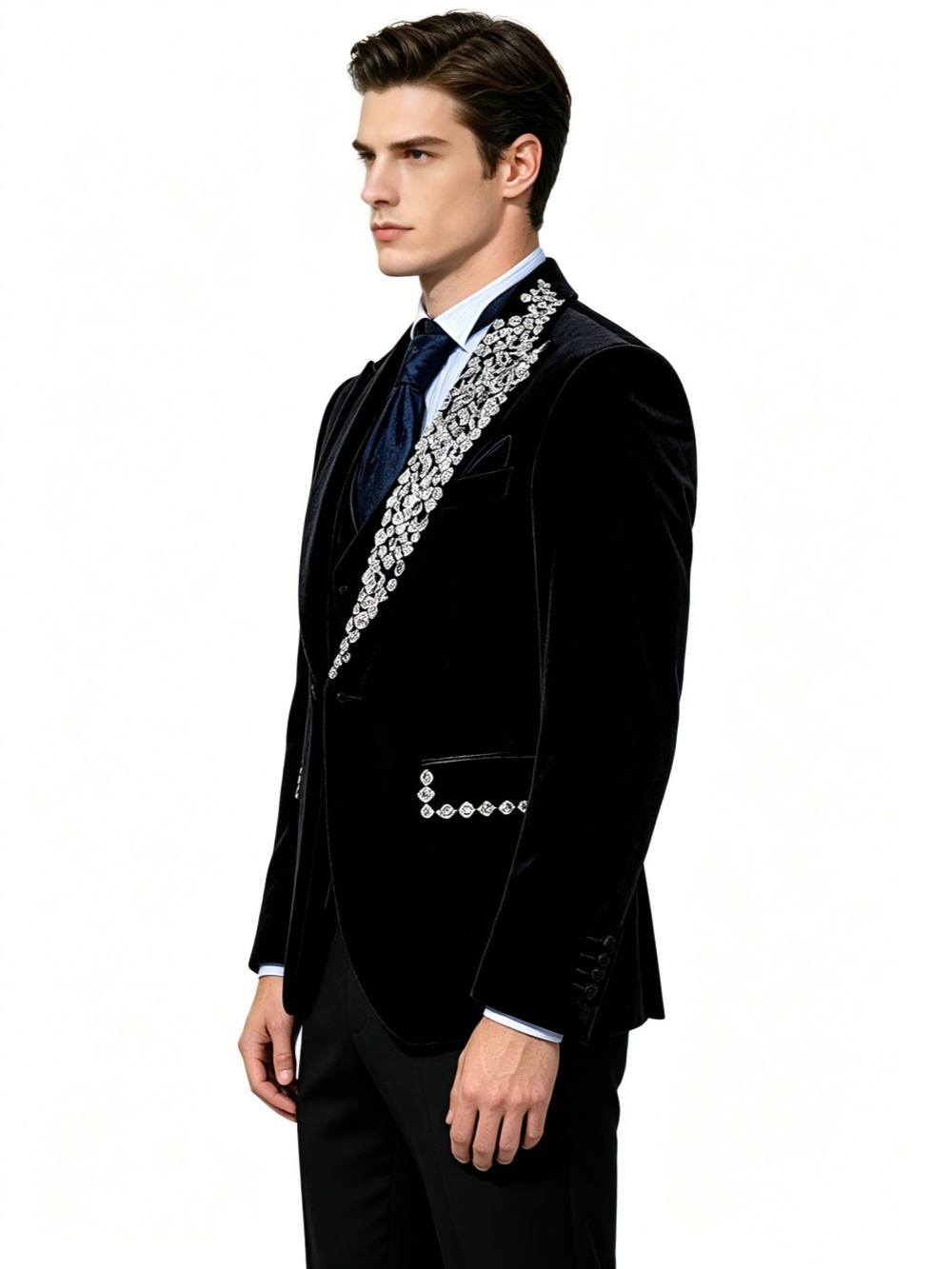 Мужской свадебный костюм-двойк – обзор и цена Formal Wear Jersey For Men