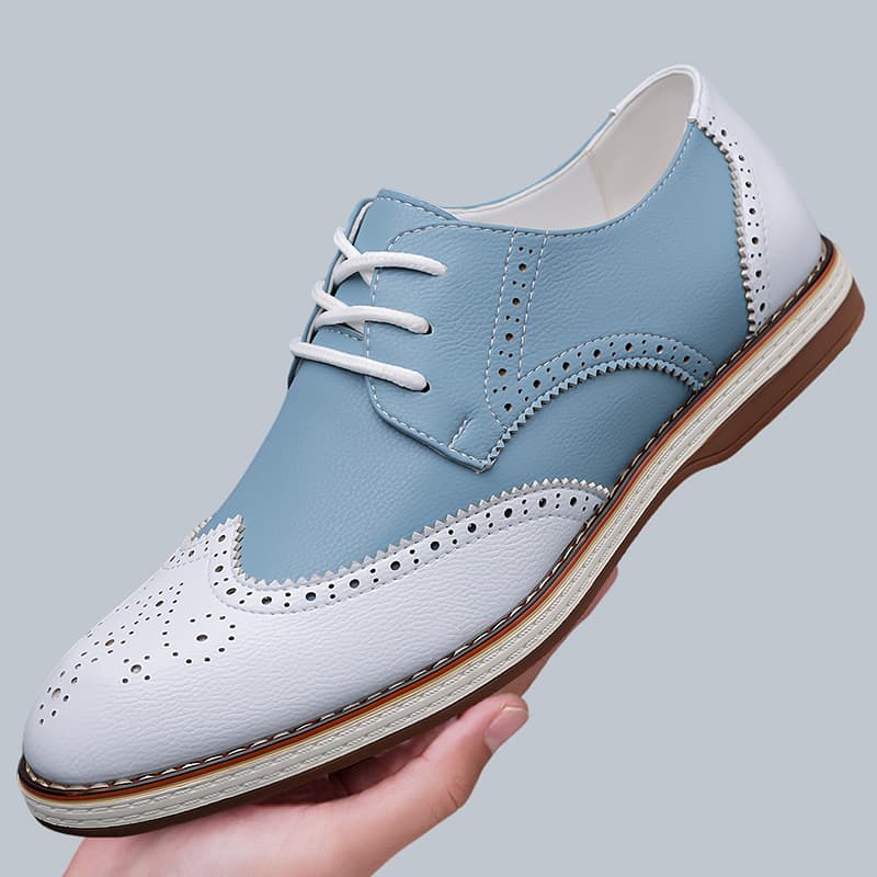 Мужские белые и синие двухцвет – обзор и цена Men Formal Wear Shoes