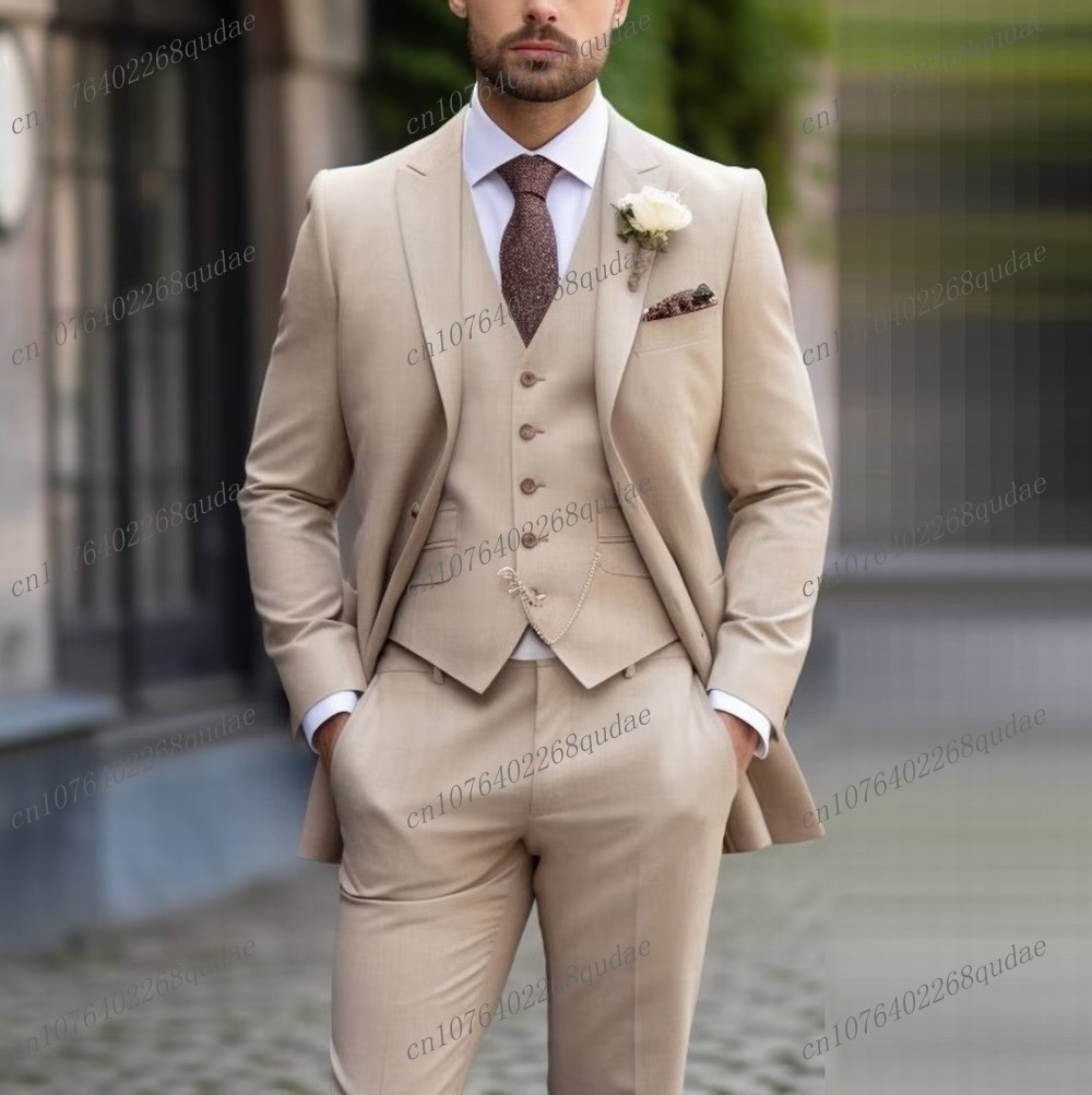 Коричневый мужской костюм для  – обзор и цена Formal Wear Jersey For Men