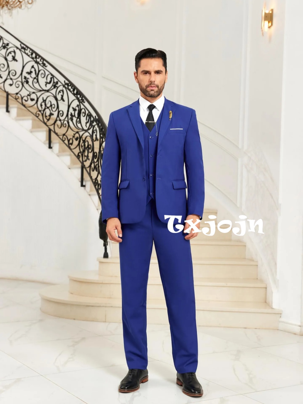 Новый синий мужской костюм-тро – обзор и цена Men Formal Party Wear Outfit