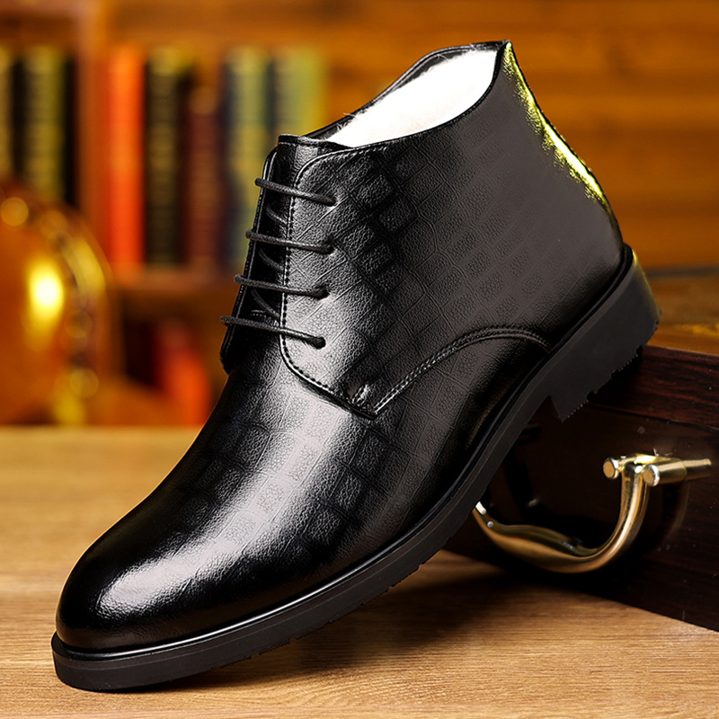 Мужские зимние деловые деловые – обзор и цена Men Formal Wear With Boots