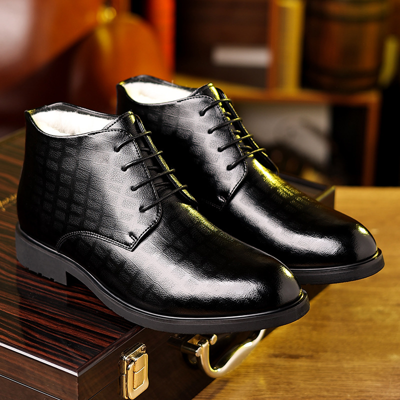 Мужские зимние деловые деловые – обзор и цена Men Formal Wear With Boots