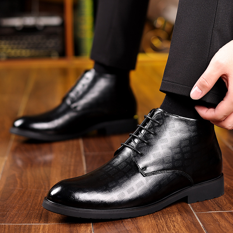 Мужские зимние деловые деловые – обзор и цена Men Formal Wear With Boots