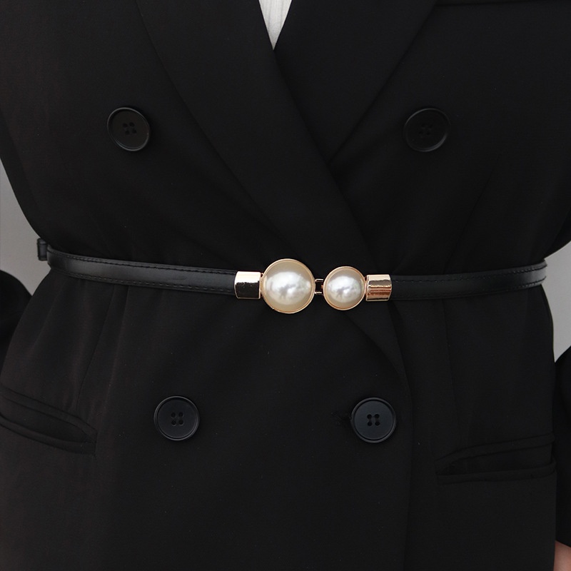 Элегантный винтажный жемчужный – обзор и цена Formal Belt Leather Thin