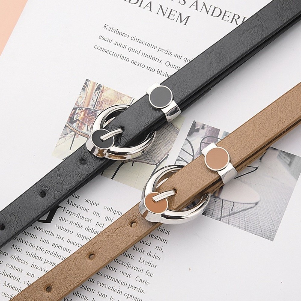 Модный тонкий пояс с пряжкой и – обзор и цена Formal Belt Leather Thin